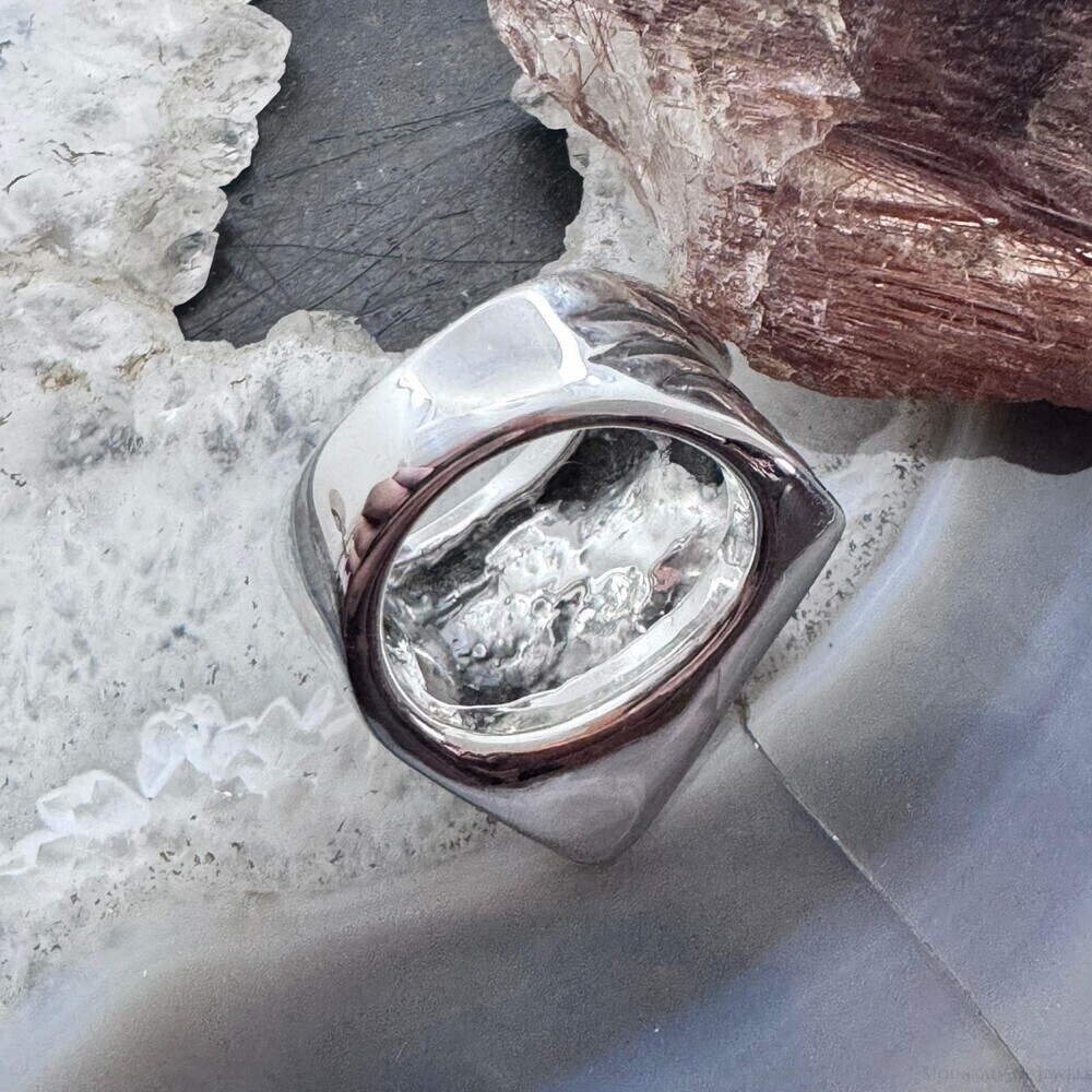 Sterling Silver Electroform Irregular Geometric R… - image 7